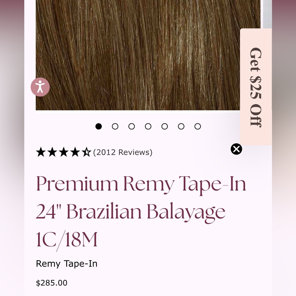 Glam seamless Premium Remy Tape-In 24” Brazilian balayage 1C/18 brand new sealed